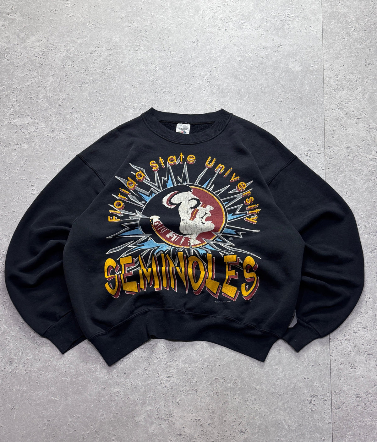 Vintage 90s Florida State Seminoles Shattered Glass Sweater (L)