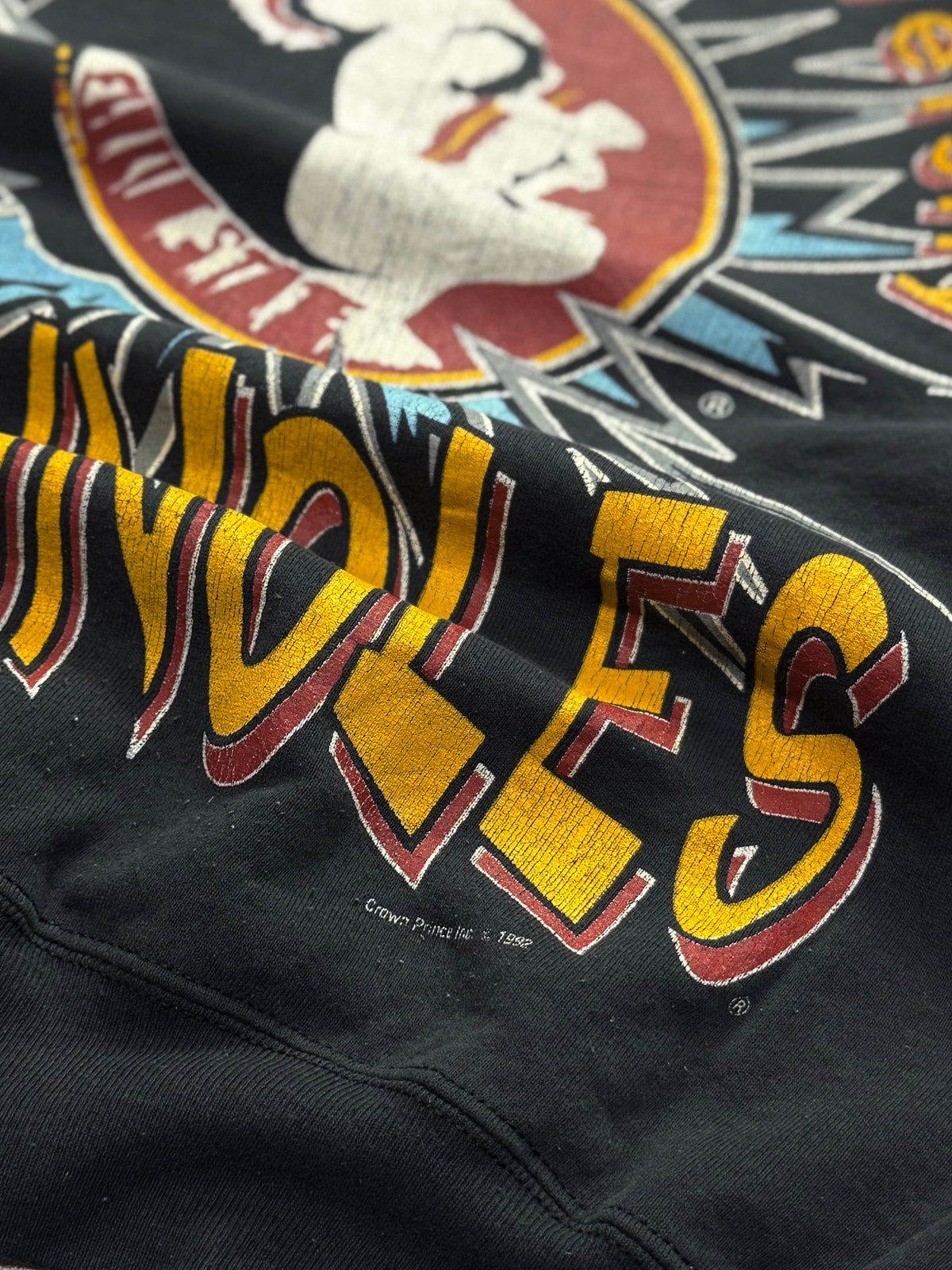 Vintage 90s Florida State Seminoles Shattered Glass Sweater (L)