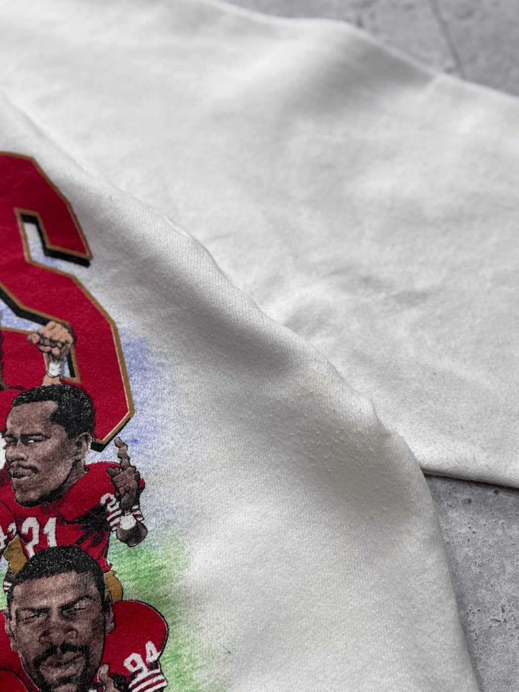 Vintage 1989 San Francisco 49ers NFL Super Bowl Caricature Sweater (M)