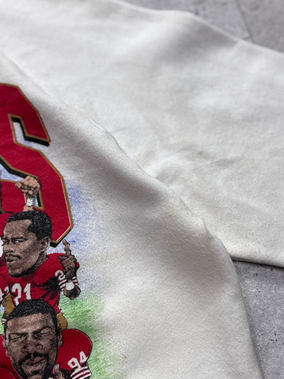 Vintage 1989 San Francisco 49ers NFL Super Bowl Caricature Sweater (M)