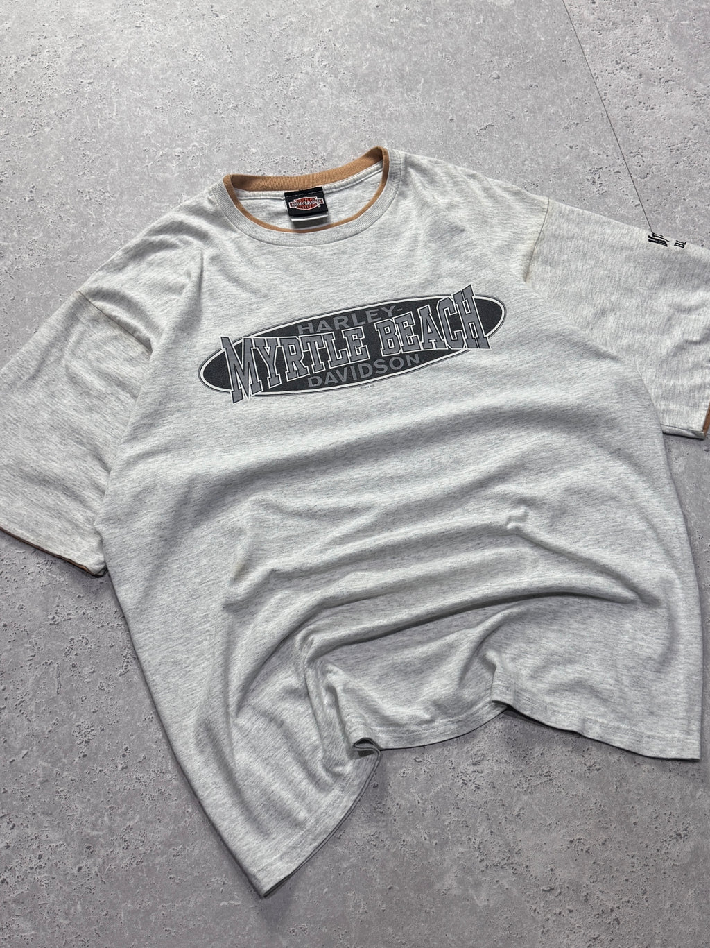Vintage 90s Harley Davidson Bike Week Two Tone Tee (XL)