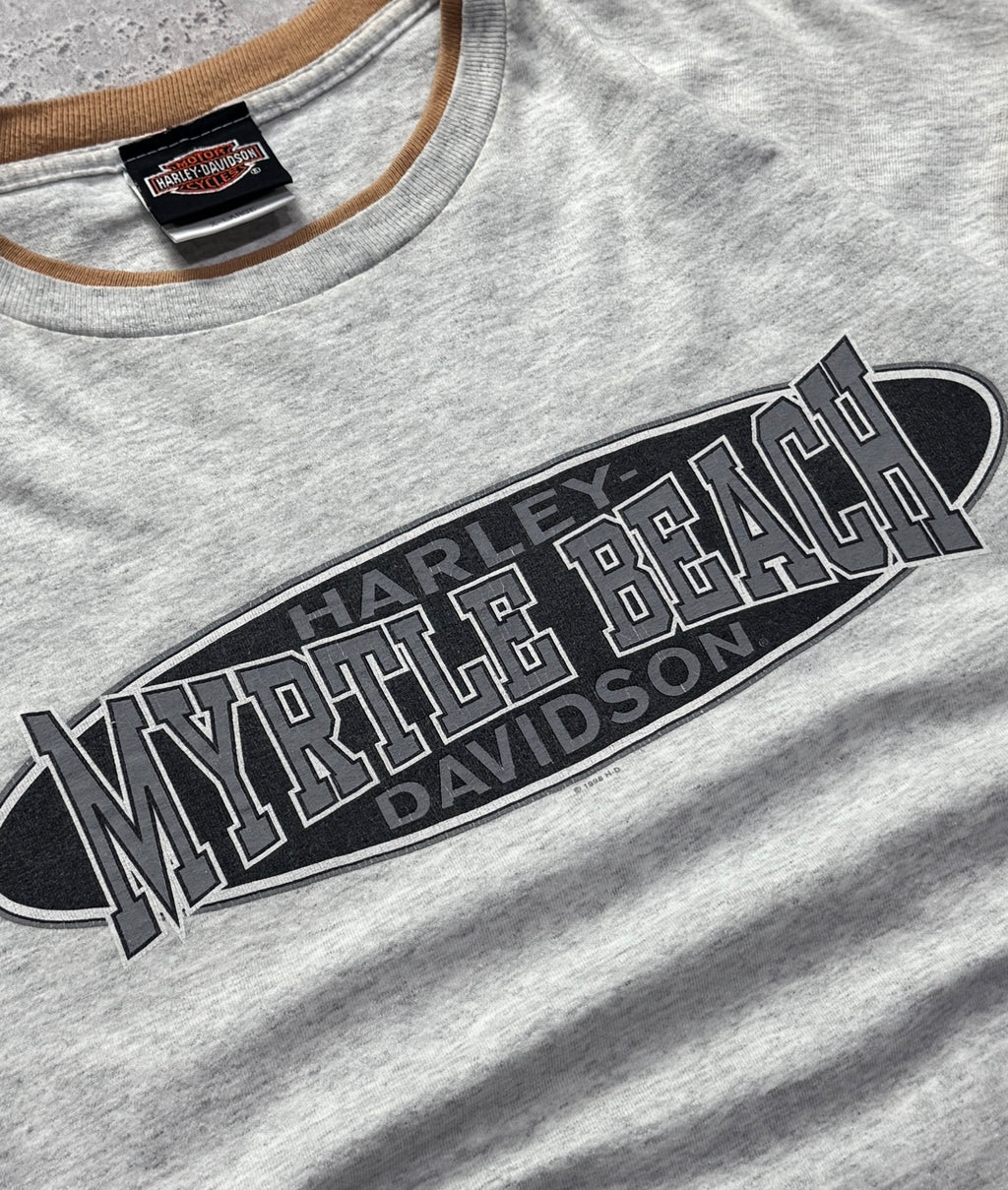 Vintage 90s Harley Davidson Bike Week Two Tone Tee (XL)