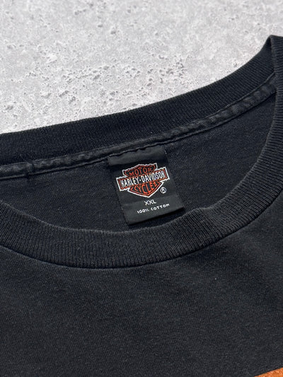 Vintage 90s Harley Davidson Motorcycle Lightning Tee (XXL)
