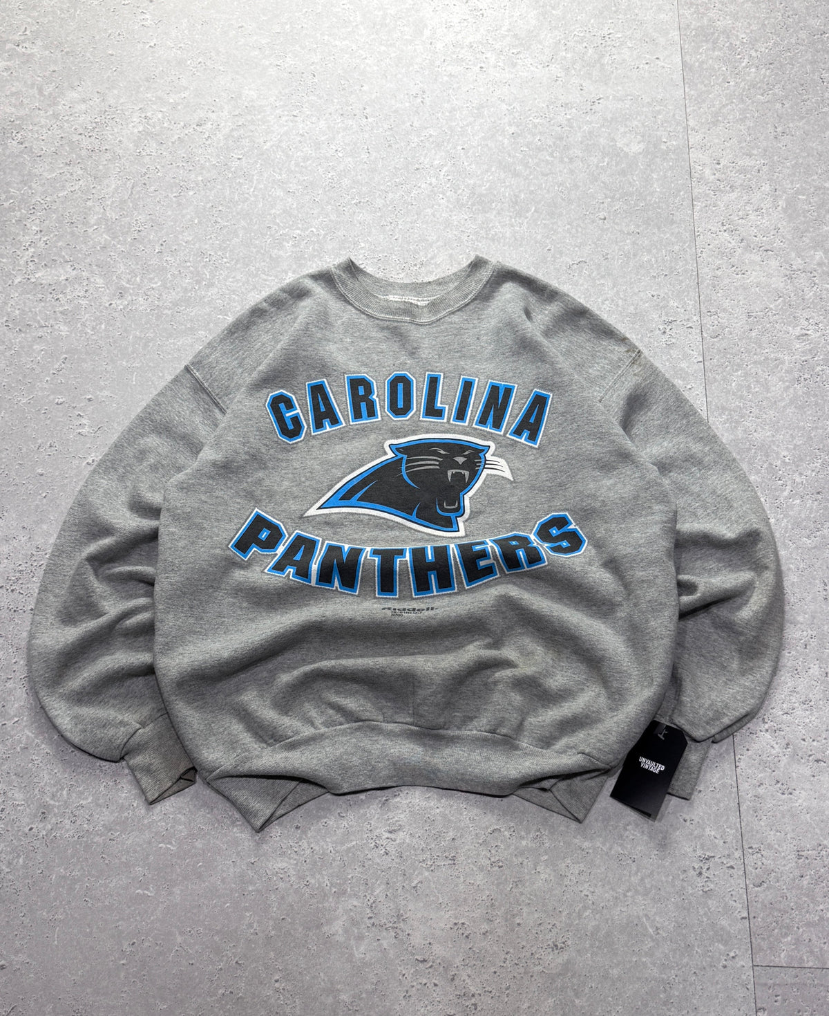 Vintage 90s Carolina Panthers Grey NFL Sweater (L)