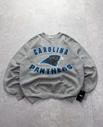 Vintage 90s Carolina Panthers Grey NFL Sweater (L)