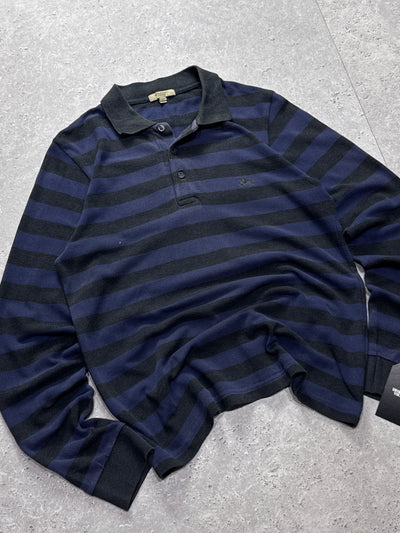 Vintage Burberry Striped Rugby Sweater (S)