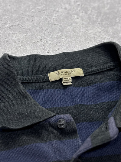 Vintage Burberry Striped Rugby Sweater (S)