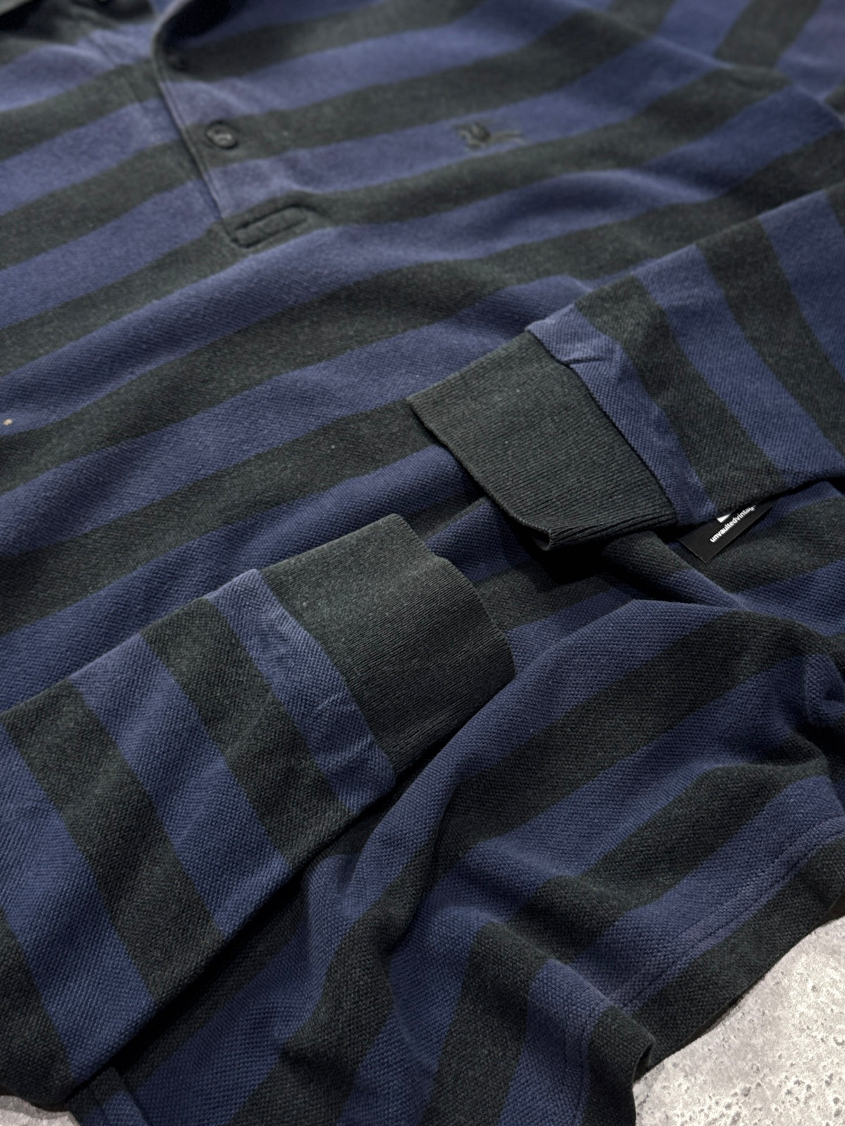 Vintage Burberry Striped Rugby Sweater (S)