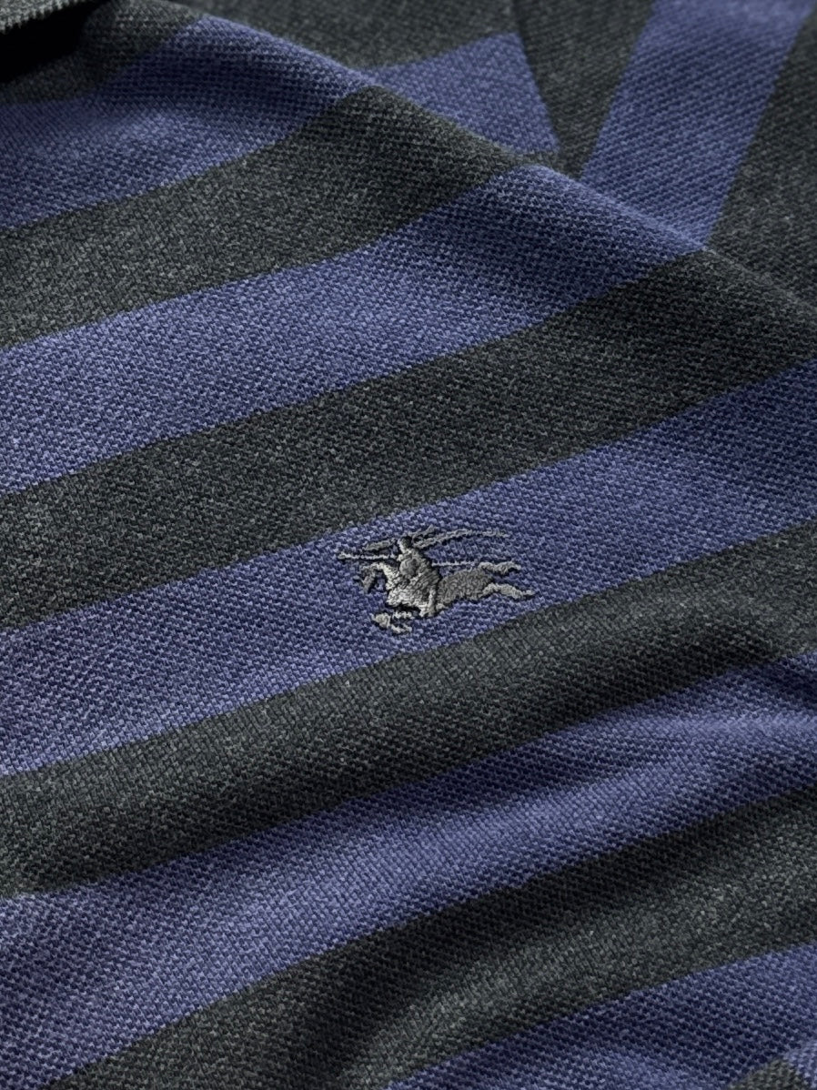 Vintage Burberry Striped Rugby Sweater (S)
