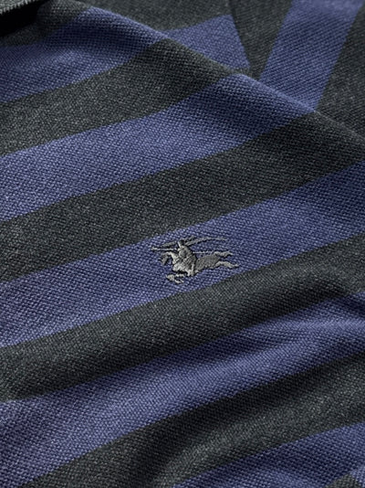 Vintage Burberry Striped Rugby Sweater (S)