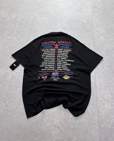 Vintage 1991 NBA Finals Michael Jordan Vs Magic Johnson Tee (XL)