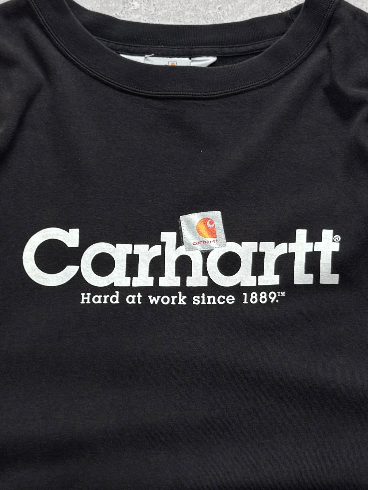 Vintage 2000s Carhartt  Black Logo Tee (L)