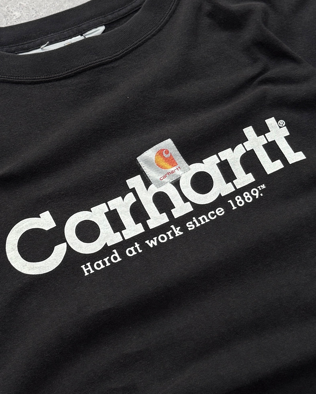 Vintage 2000s Carhartt  Black Logo Tee (L)