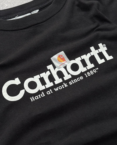 Vintage 2000s Carhartt  Black Logo Tee (L)