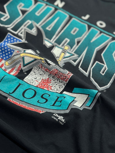 Vintage 90s San Jose Sharks NHL Tee (M)