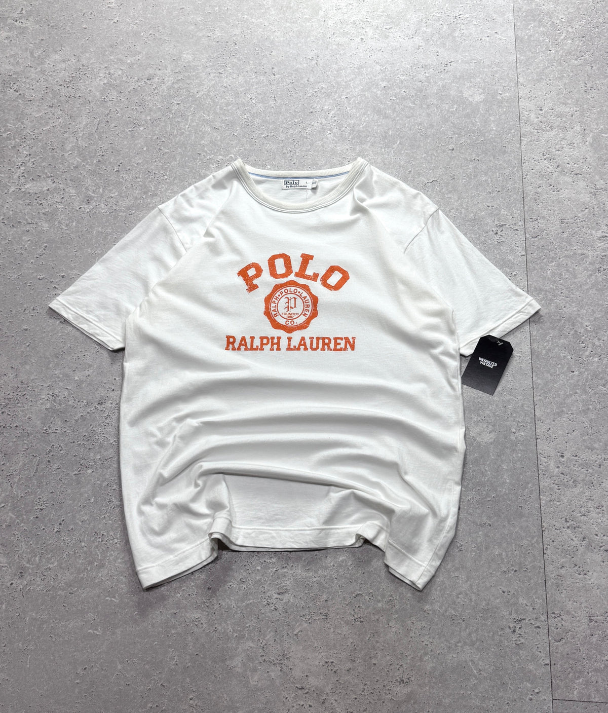 Vintage 2000s Polo Ralph Lauren Spellout Tee (L)