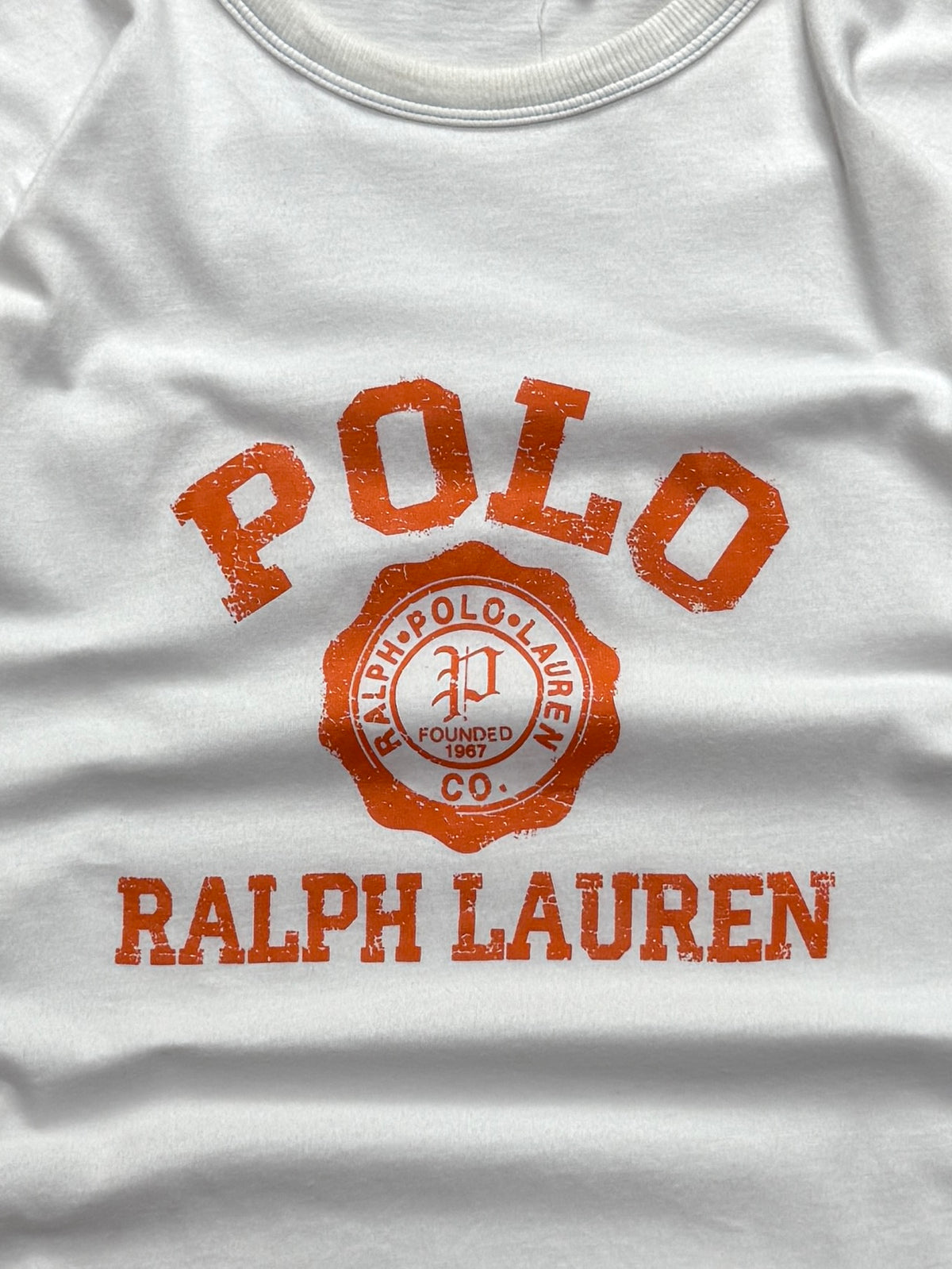Vintage 2000s Polo Ralph Lauren Spellout Tee (L)