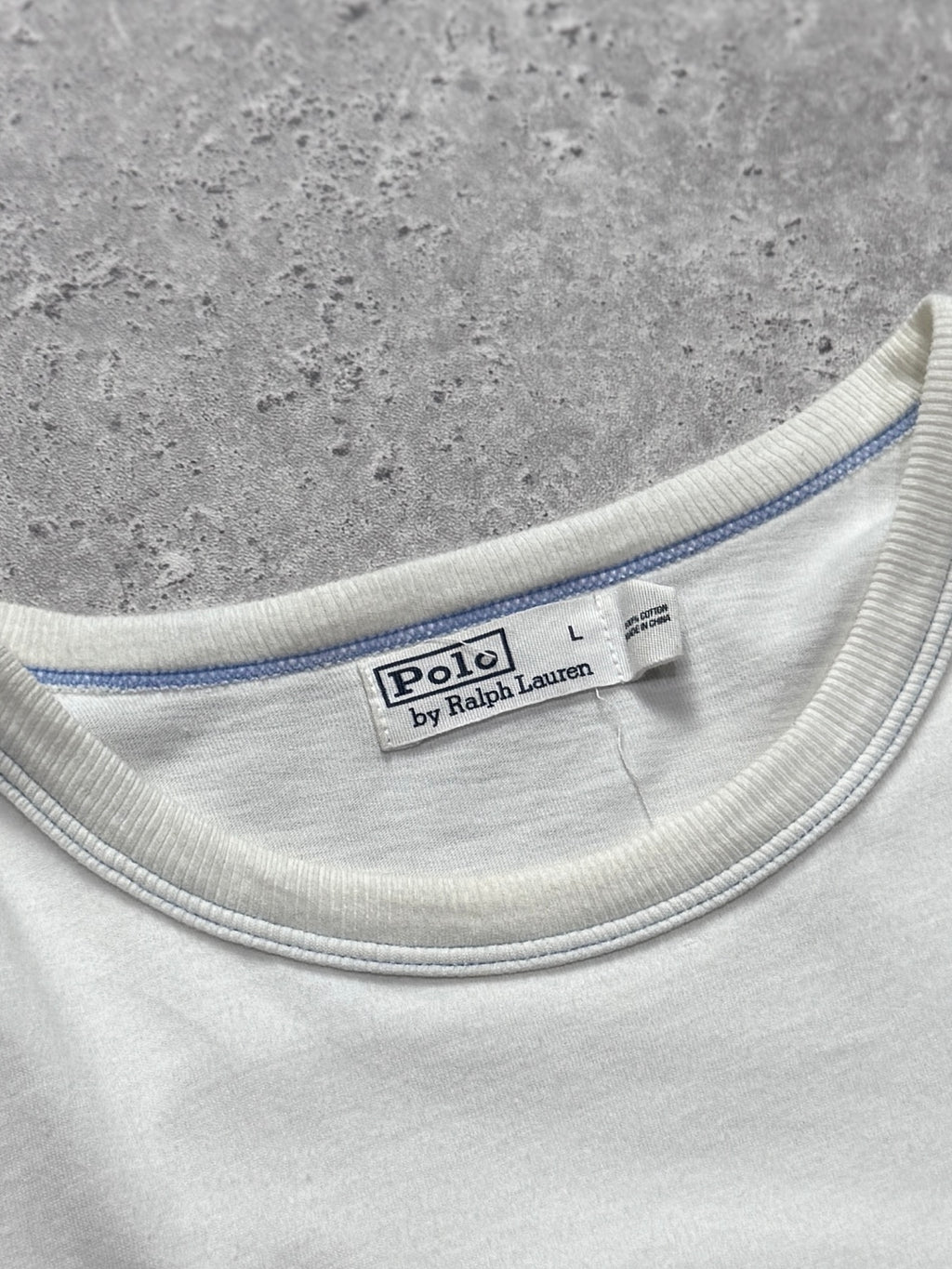 Vintage 2000s Polo Ralph Lauren Spellout Tee (L)