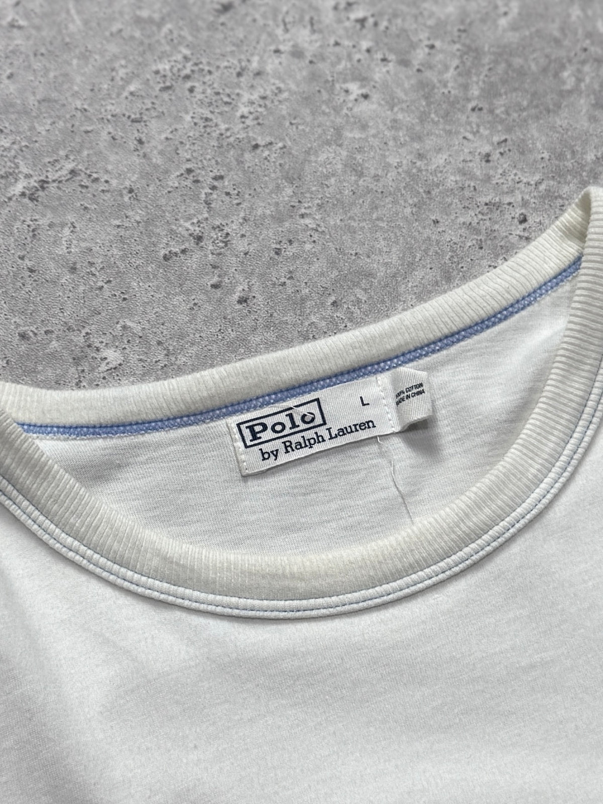 Vintage 2000s Polo Ralph Lauren Spellout Tee (L)