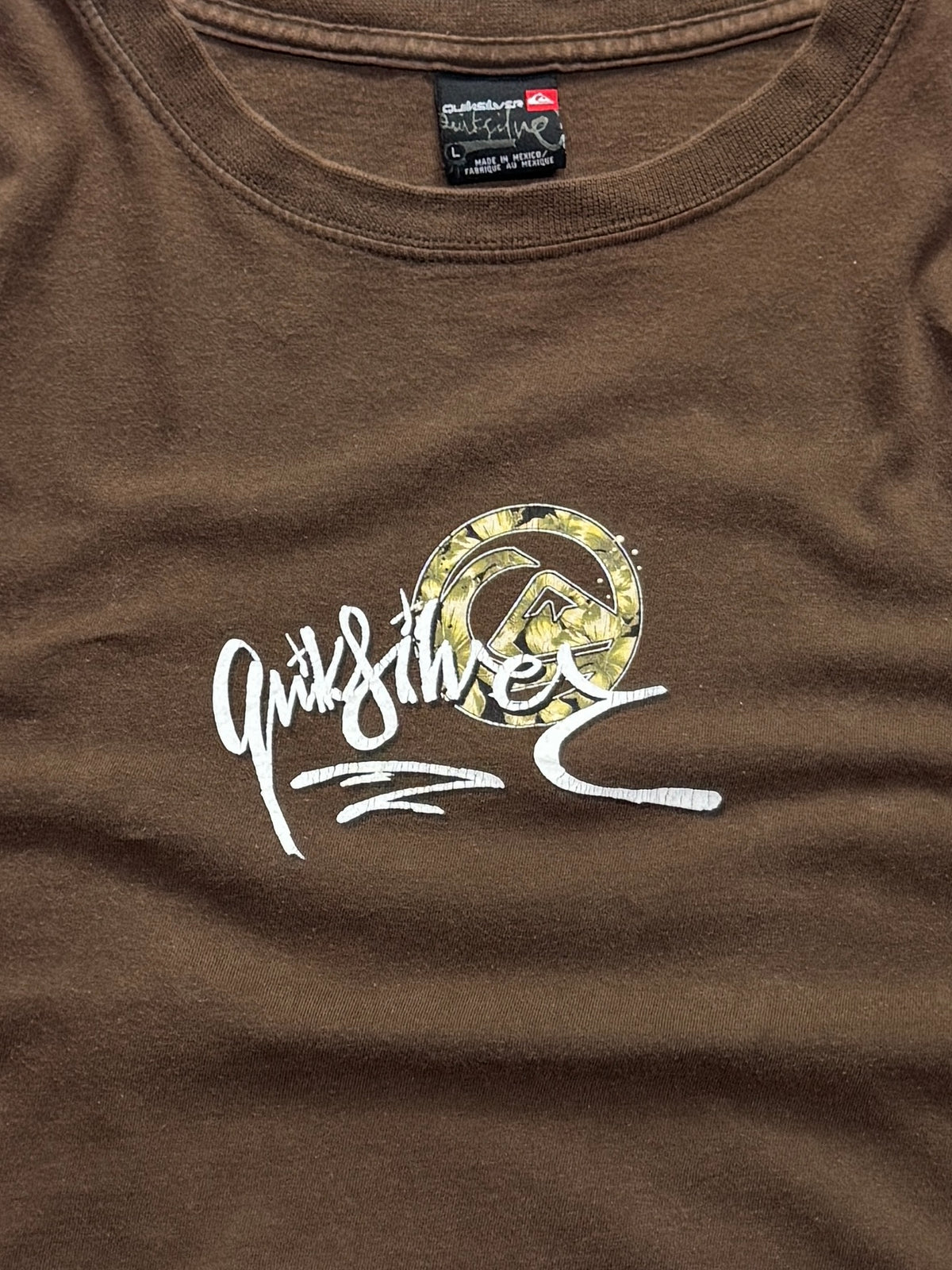 Vintage 2000s Quiksilver Surfwear Logo Tee (L)