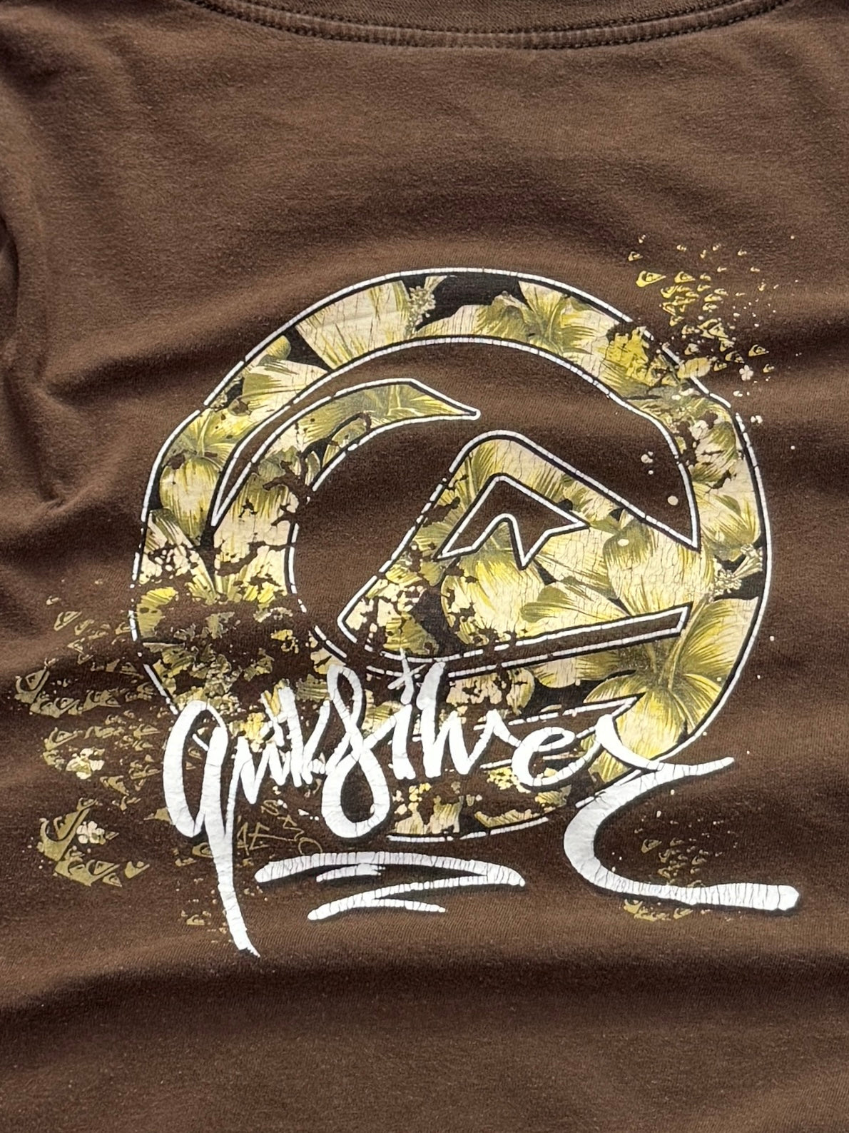 Vintage 2000s Quiksilver Surfwear Logo Tee (L)