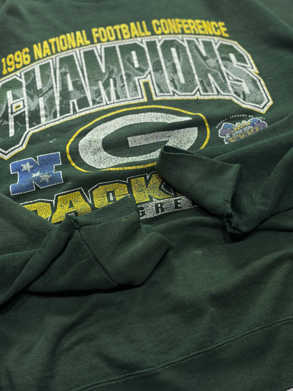 Vintage 1996 Greenbay Packers NFL Super Bowl Sweater (XL)