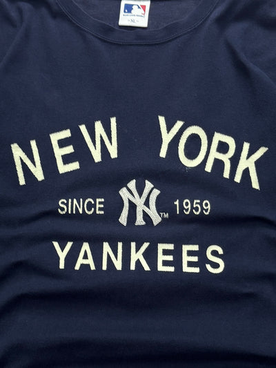 Vintage 2000s New York Yankees Navy Long Sleeve Tee (XL)