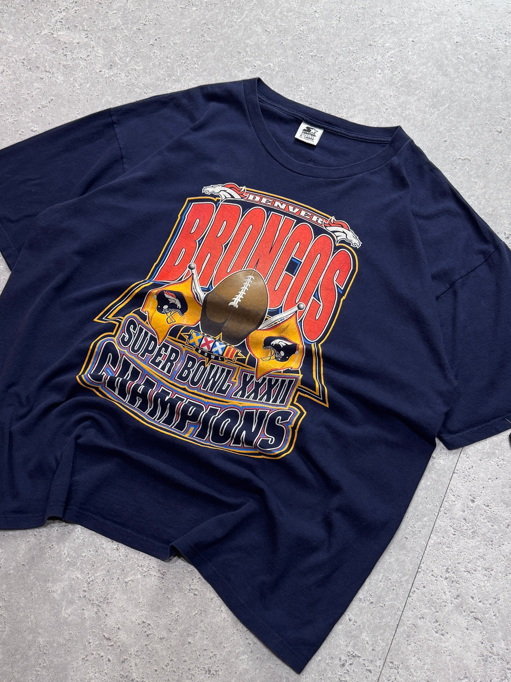 Vintage 90s Denver Broncos NFL Superbowl Tee (XL)