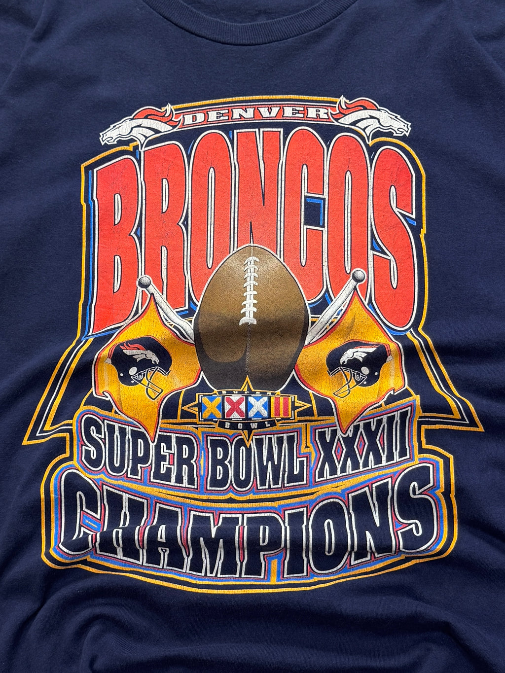 Vintage 90s Denver Broncos NFL Superbowl Tee (XL)