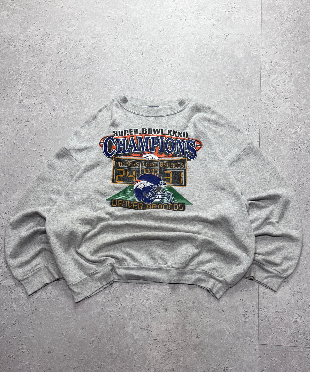 Vintage 90s Denver Broncos Superbowl NFL Sweater (XL)