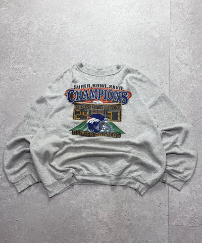 Vintage 90s Denver Broncos Superbowl NFL Sweater (XL)