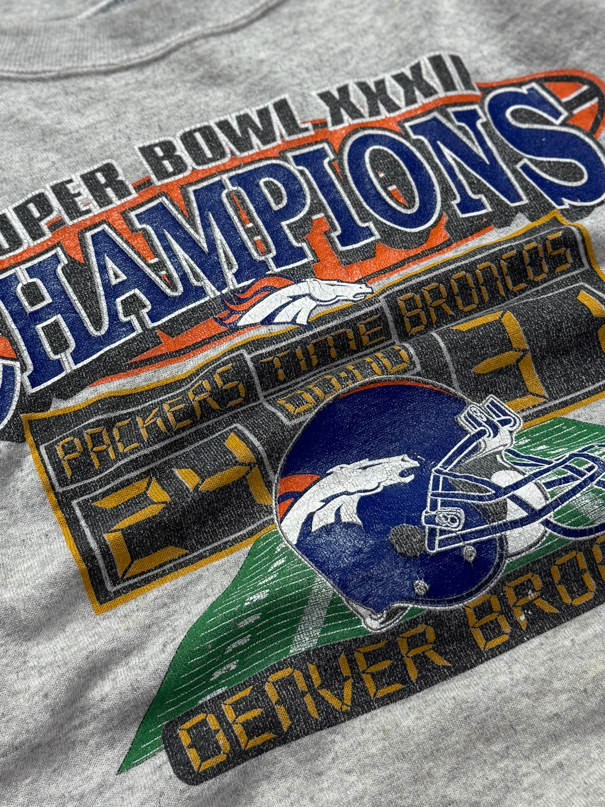 Vintage 90s Denver Broncos Superbowl NFL Sweater (XL)