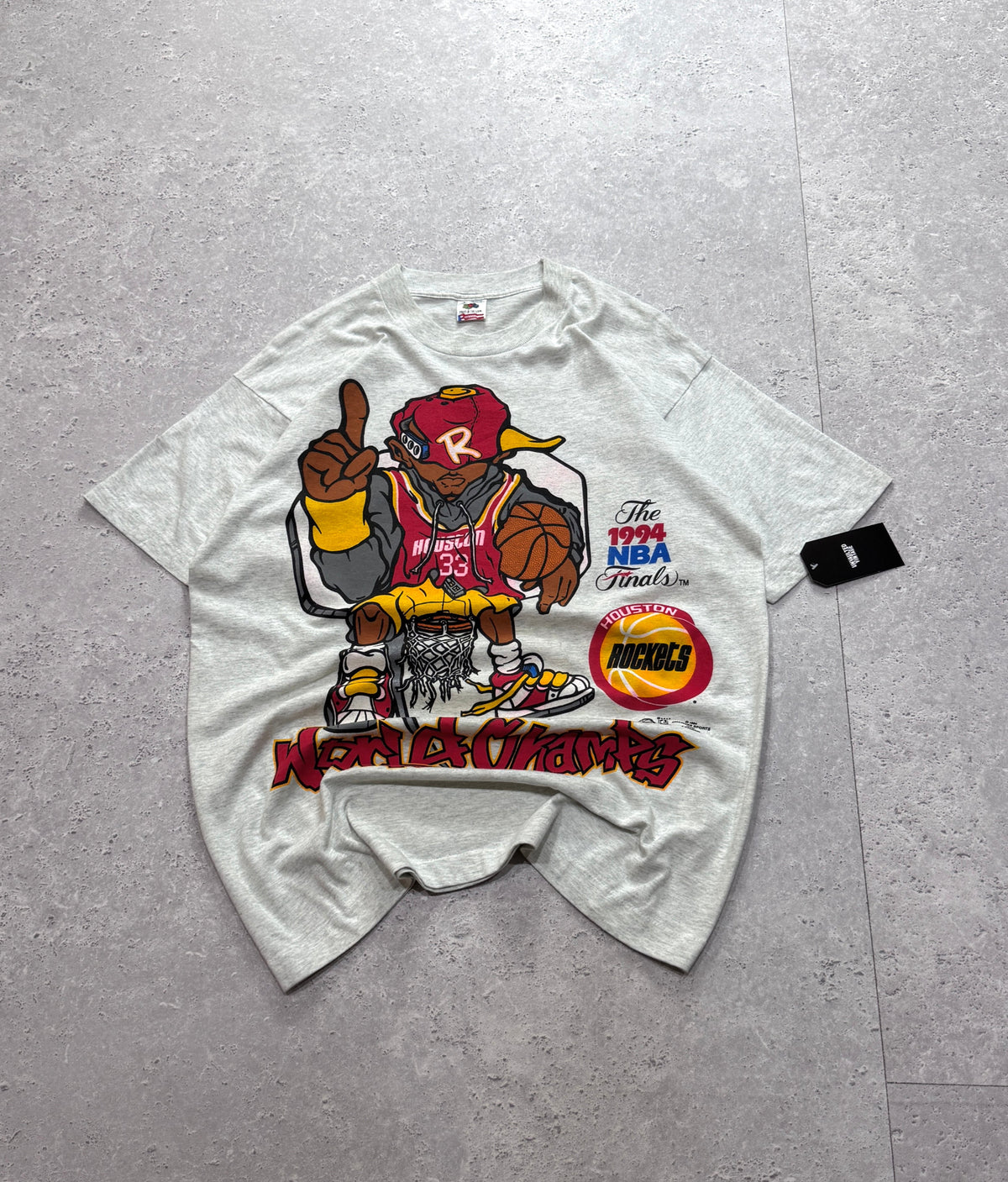 Vintage 1994 Houston Rockets NBA Finals Graphic Tee (L)