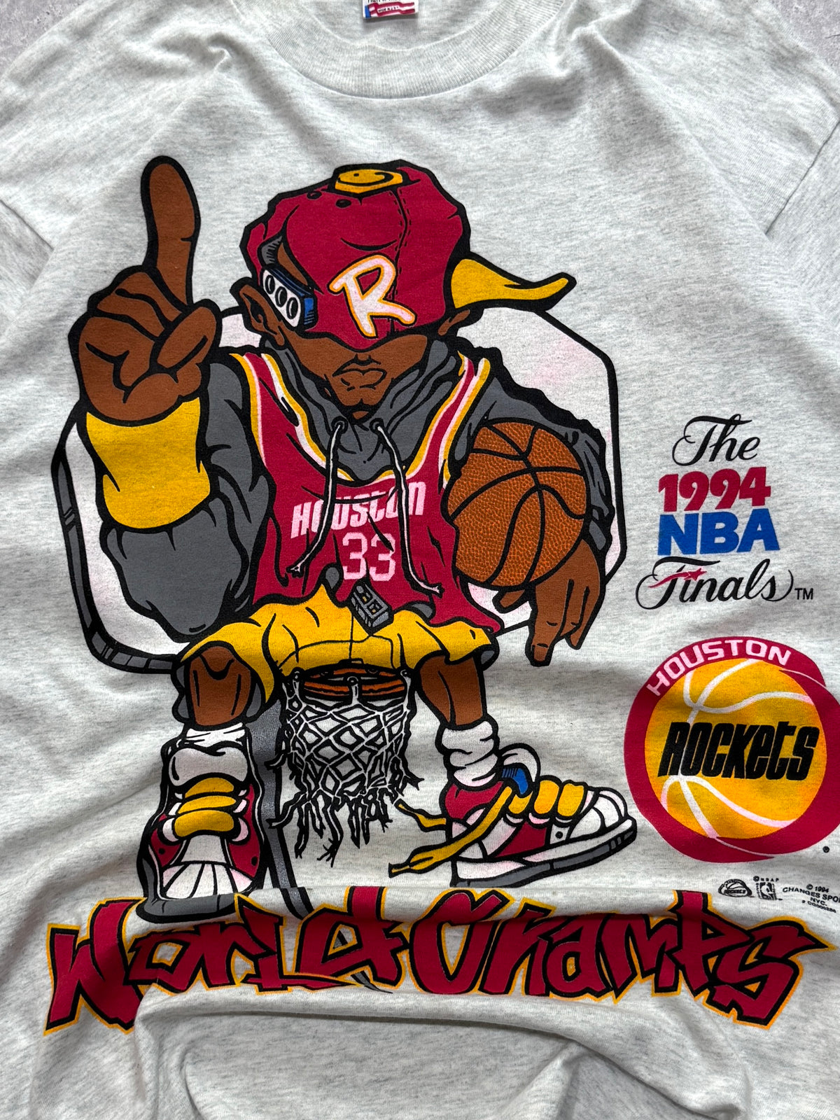 Vintage 1994 Houston Rockets NBA Finals Graphic Tee (L)