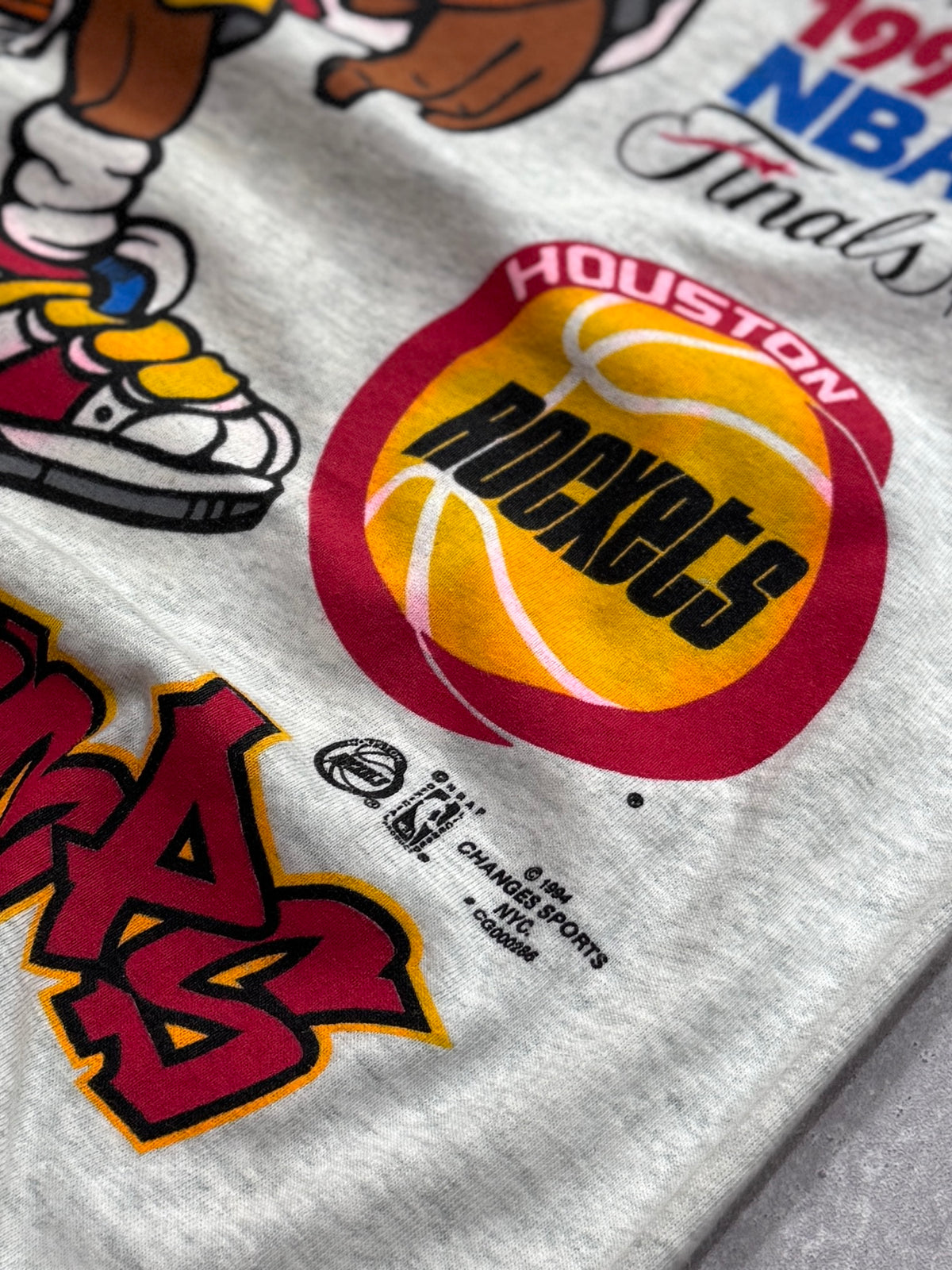 Vintage 1994 Houston Rockets NBA Finals Graphic Tee (L)