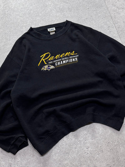 Vintage 2000s Baltimore Ravens Embroidered NFL Sweater (L)