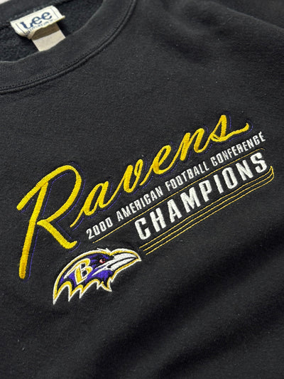 Vintage 2000s Baltimore Ravens Embroidered NFL Sweater (L)