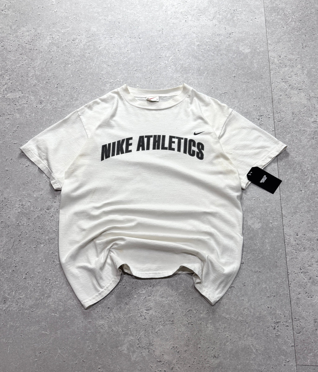 Vintage 90s Nike Athletics Spellout Tee (M)
