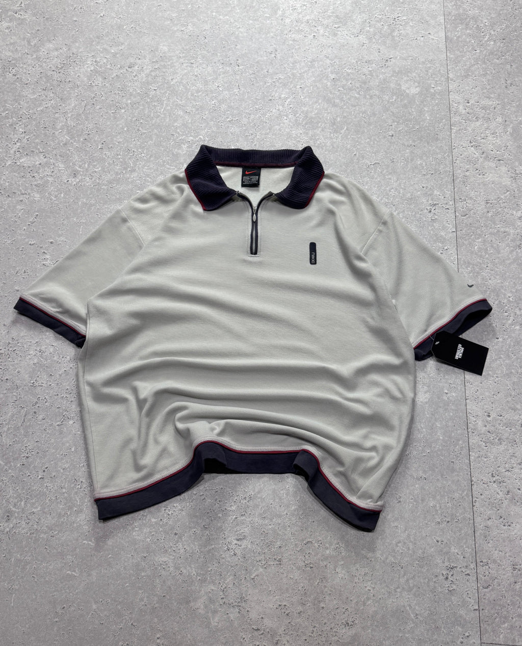 Vintage 2000s Nike Zip Up Polo Shirt (M)