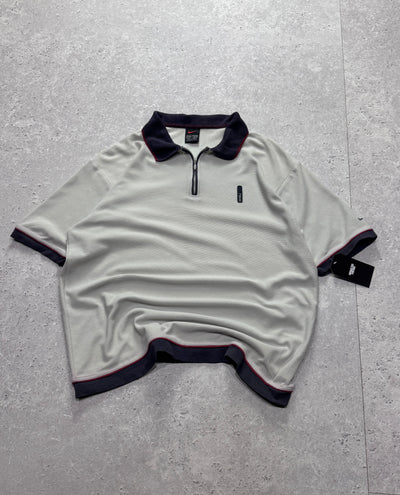 Vintage 2000s Nike Zip Up Polo Shirt (M)