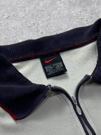 Vintage 2000s Nike Zip Up Polo Shirt (M)