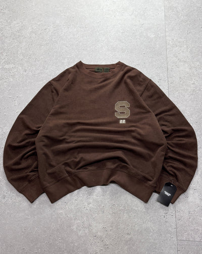Vintage 2000s Stussy Skatewear “S” Pattern Sweater (L)
