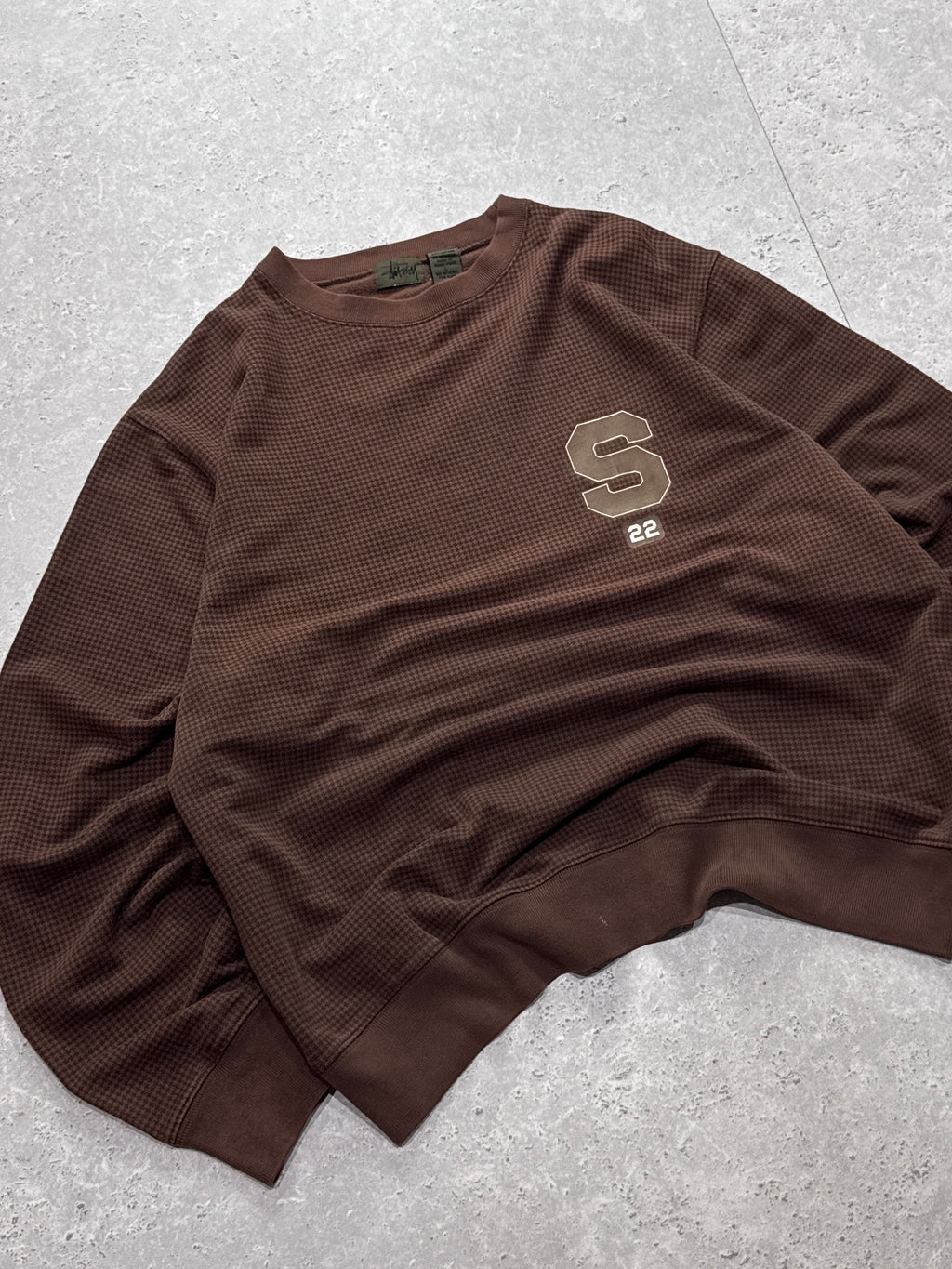 Vintage 2000s Stussy Skatewear “S” Pattern Sweater (L)