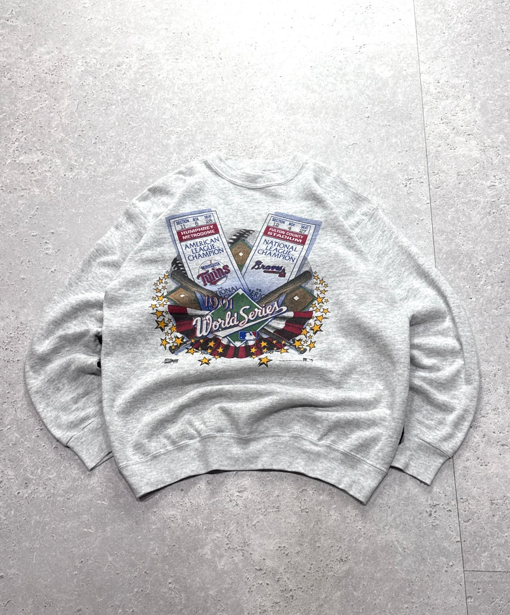 Vintage 1991 Salem X World Series MLB Sweater (M)