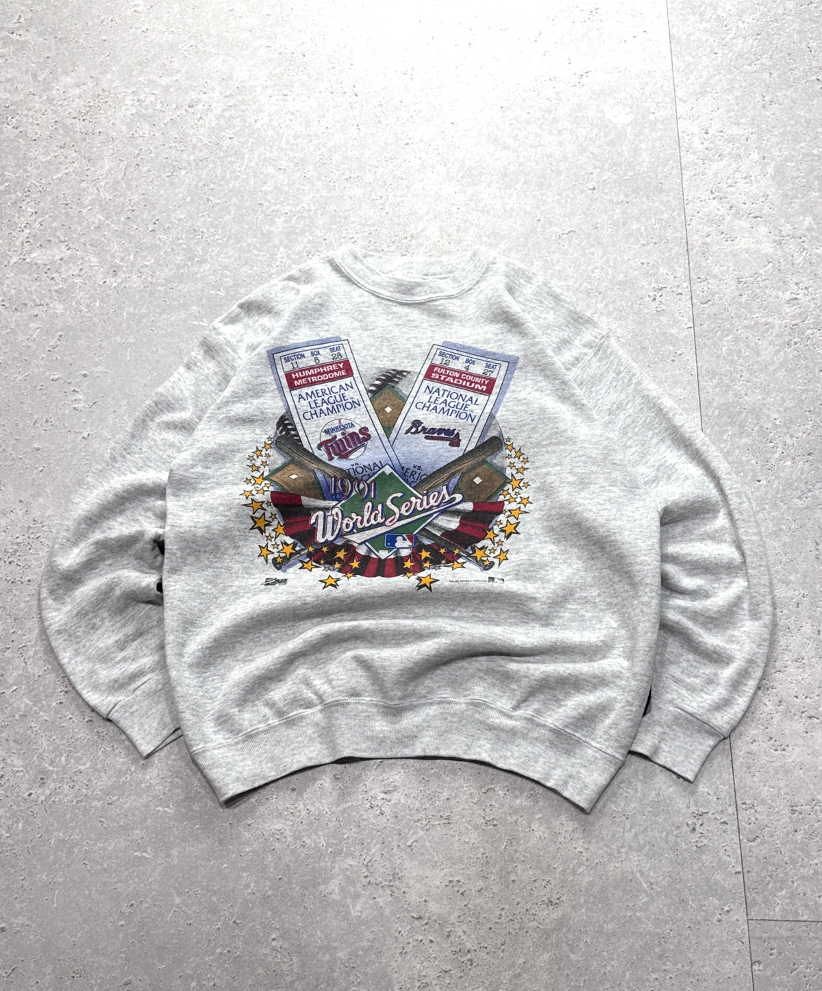 Vintage 1991 Salem X World Series MLB Sweater (M)