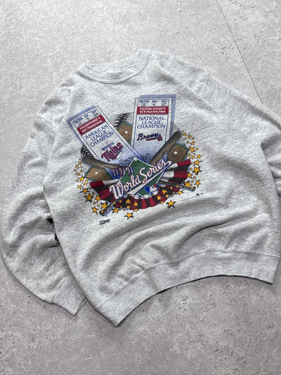 Vintage 1991 Salem X World Series MLB Sweater (M)