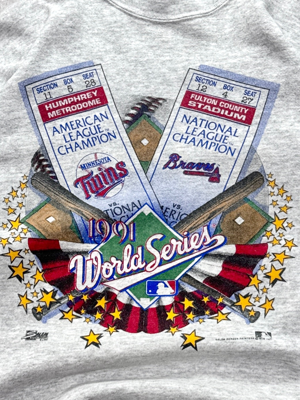 Vintage 1991 Salem X World Series MLB Sweater (M)