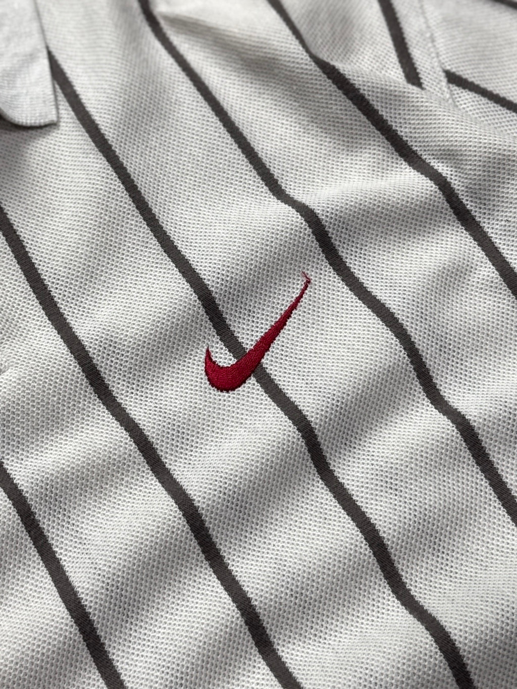 Vintage 90s Nike X Tiger Woods Striped Golf Polo Shirt (XL)