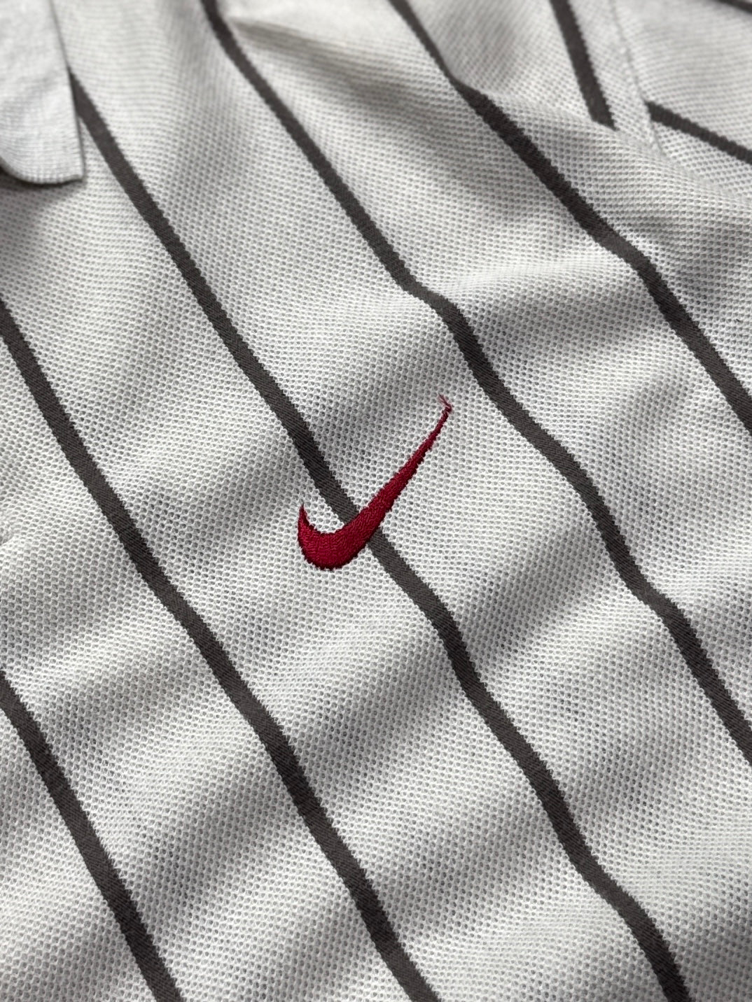 Vintage 90s Nike X Tiger Woods Striped Golf Polo Shirt (XL)
