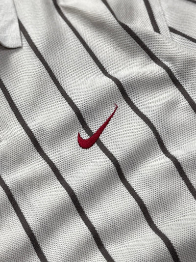 Vintage 90s Nike X Tiger Woods Striped Golf Polo Shirt (XL)